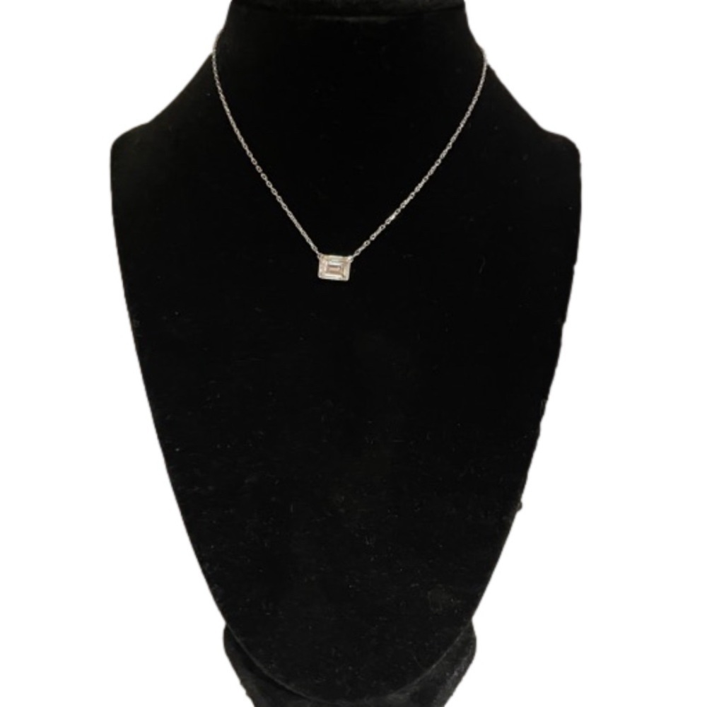 NIB Swarovski square crystal necklace 18 inches